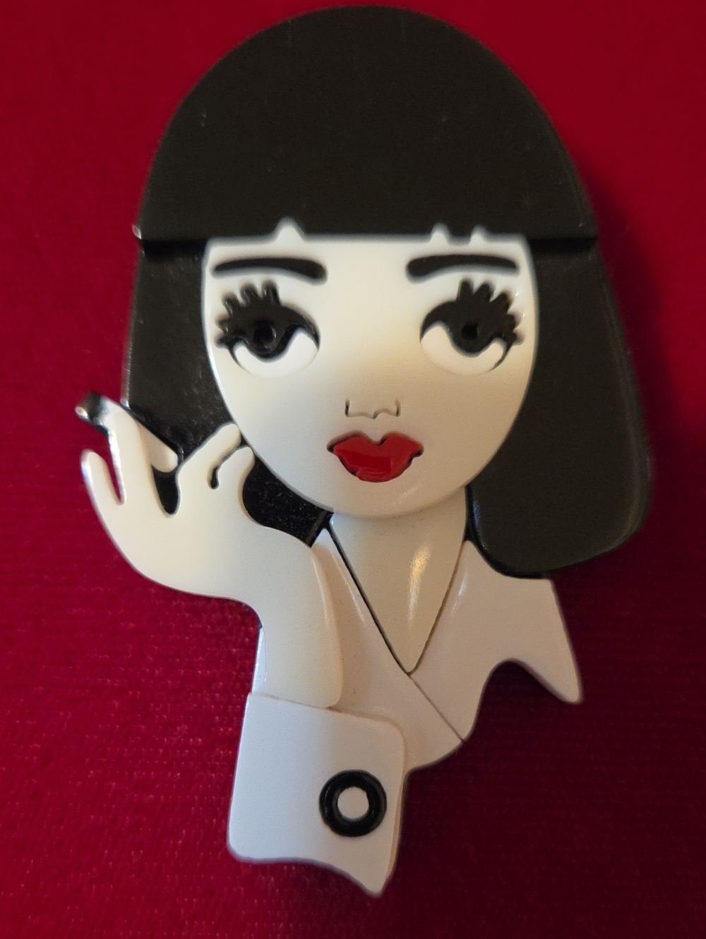 Pulp Fiction "Mrs' Mia Wallace" Acrylic Brooch